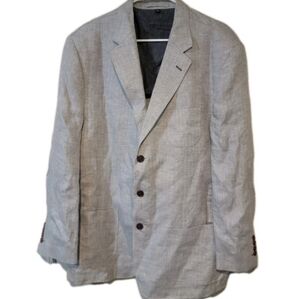 Vintage Orvis Harris Tweed Sport Coat Men's 44R Gray Wool Classic Blazer Jacket